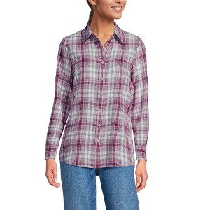 Lands' End Women's Flannel Shirt - 1 of 3