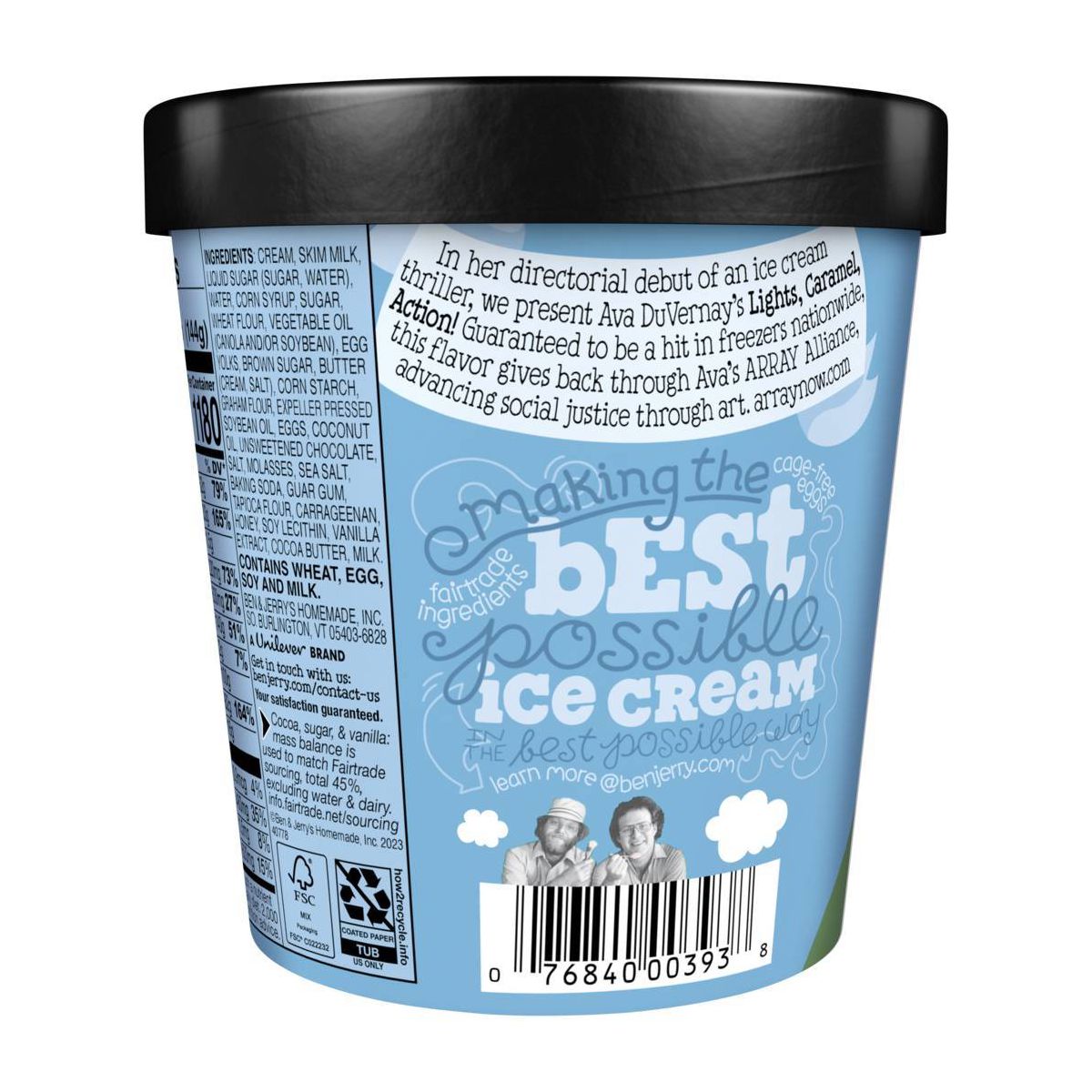 Ben & Jerry's Lights Caramel Action Ice Cream - 16 fl oz - thumbnail 2