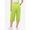 Woman Within Plus Size Elastic-Waist Knit Capri Pant - 3 of 4