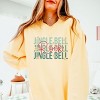 Jingle Bell Rock Stacked Stars - Womens Lightweight Garment Dyed Sweatshirt - 2 of 2