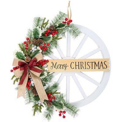 The Lakeside Collection Wagon Wheel Wreath