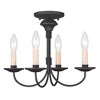 Livex Lighting Heritage 4 - Light Flush Mount in  Black - 2 of 4
