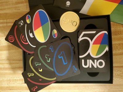 Mattel UNO Premium 50th Anniversary Edition Matching Card Game