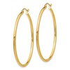 Black Bow Jewelry 2mm, 14k Yellow Gold Classic Round Hoop Earrings, 45mm (1 3/4 Inch) - 2 of 4