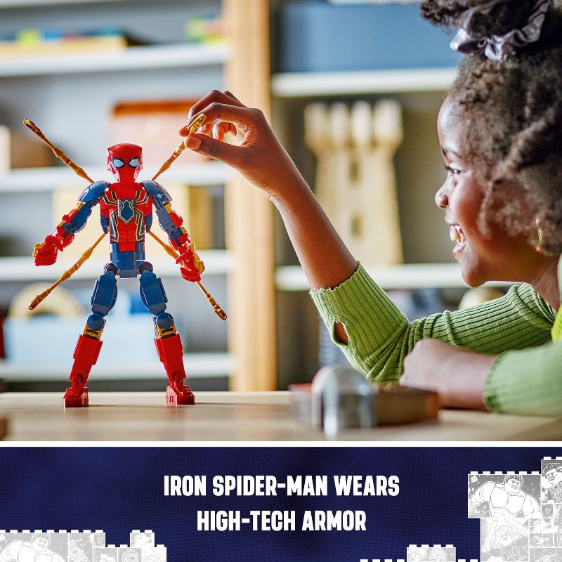 LEGO Marvel Iron Spider-Man Construction Figure Marvel Toy 76298, 6 of 8