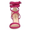 Allegra K Women's Back to College Open Toe Lace Up Chunky High Heels Strappy Sandals - 2 of 4