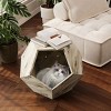Modern Cat Kennel,Litter Box,Artificial Flower Pots,Side Tables For Couch With Storage,Multifunctional Furniture Design-Cuddlewood - 2 of 4