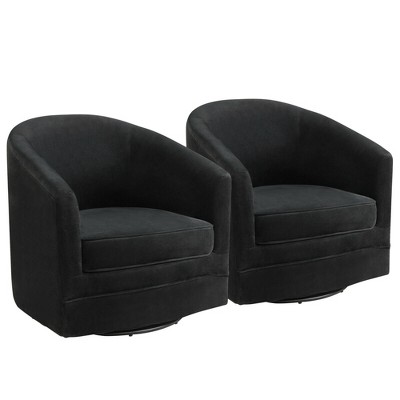 Set of 2 2025 black accent chairs