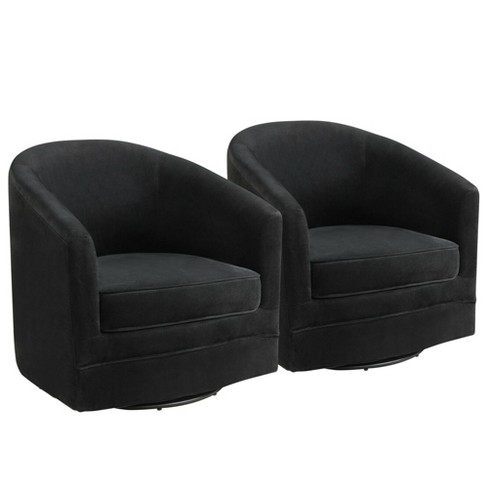 Black velvet outlet accent chair