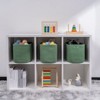 Aoibox Green Shelf Cube Storage Organizer Bins Skin-Friendly Cotton Rope Basket Rectangular Set for Shelves 3 Pack - 2 of 4