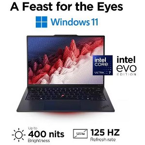 Lenovo ThinkPad X1 Carbon Gen 12 14" WUXGA IPS Touchscreen Notebook - Intel Core Ultra 7 155H, 32GB DDR5 RAM, 1TB SSD, Windows 11 Pro (21KCS3T700) - 1 of 4