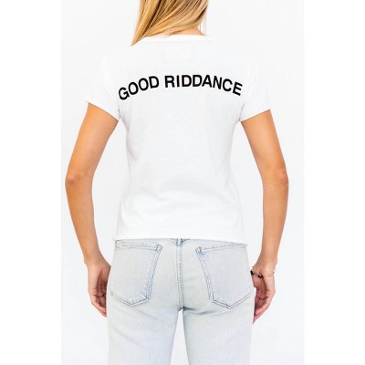 Women's Wo'st Good Riddance Baby Girl Graphic Tee - also, freedom