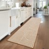 Modern Geometric Stripe Area Rugs Soft Washable Low Pile Non Shedding Rugs for Living Room Bedroom - 2 of 4