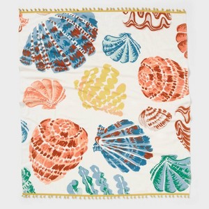Sea Shells Oversized Jumbo Beach Towel - Threshold™ - 1 of 3