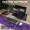 MaseiKar B98 Wireless Mechanical Keyboard,Hot Swappable,Full Numpad,Creamy Linear Switches,Gasket Mounted,Custom RGB Backlit(Grey,Cocoa Cream V2) - 4 of 4