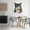 Stupell Industries Smiling Cat & Coffee Mug Canvas Wall Art - 2 of 4