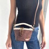 Adornia Brown Belted Bucket Bag with Shearling Detail - 2 of 4