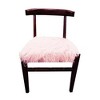 Moti Upholstery Aaron 21" Mid-Century Faux Fur & Solid Wood Accent Chair in Pink - 3 of 4