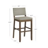 Nathan James Linus Barstool Gray - 3 of 4