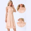 Allegra K Women's Sleeveless Smocked Waist Gilding Metallic Stars Chiffon Party Dress - 2 of 4