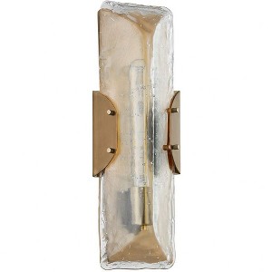 Troy Lighting Nordic 1 - Light Sconce in  Patina Brass Seeded Cast Shade - 1 of 1