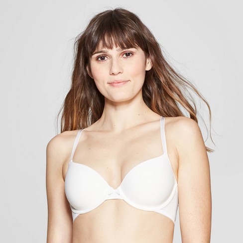 Women's Everyday Lightly Lined Demi T-Shirt Bra - Auden™ Fresh White 34A