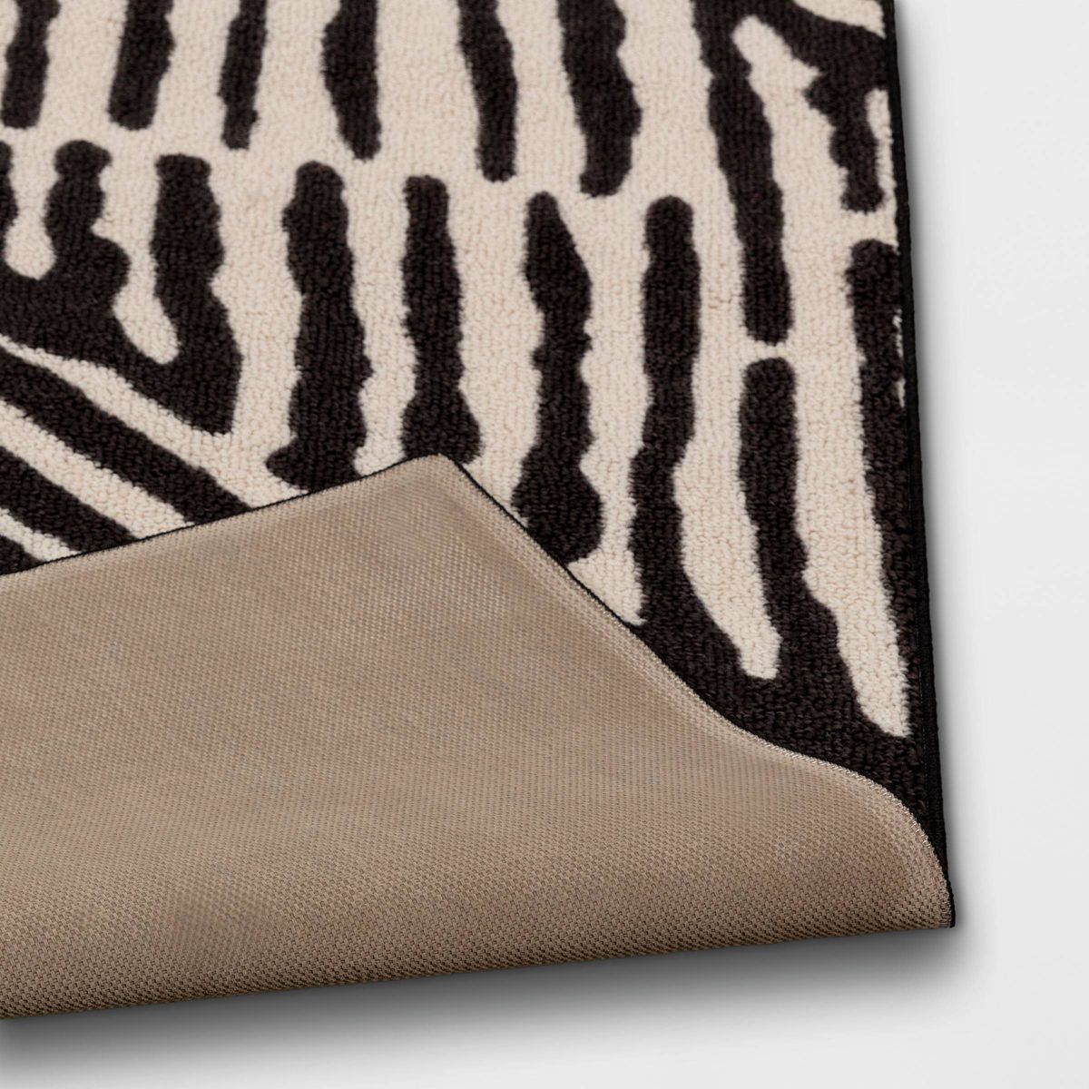 Abstract Lines Rug Black/Tan - Threshold™ - thumbnail 4