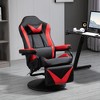 Blackarc Gaming Chair Outfitted With Footrest, Headrest, Lumbar Support  Massage Pillow, Reclining Seat/arms In Black & Orange : Target