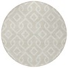 Beige And Ivory Geometric Washable Indoor Outdoor Area Rug - 4 of 4