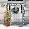 Acekool 54" Slim Snow-Flocked Tree: Space-Efficient Seasonal Display - 4 of 4