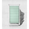 Bacati - Noah Mint Triangles Muslin 100 percent Cotton Universal Baby US Standard Crib or Toddler Bed Fitted Sheet - 3 of 4