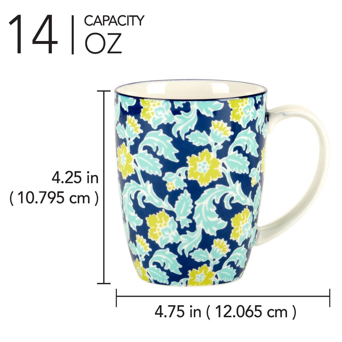 Certified International Set of 6 14oz Tapestry Mugs - thumbnail 9