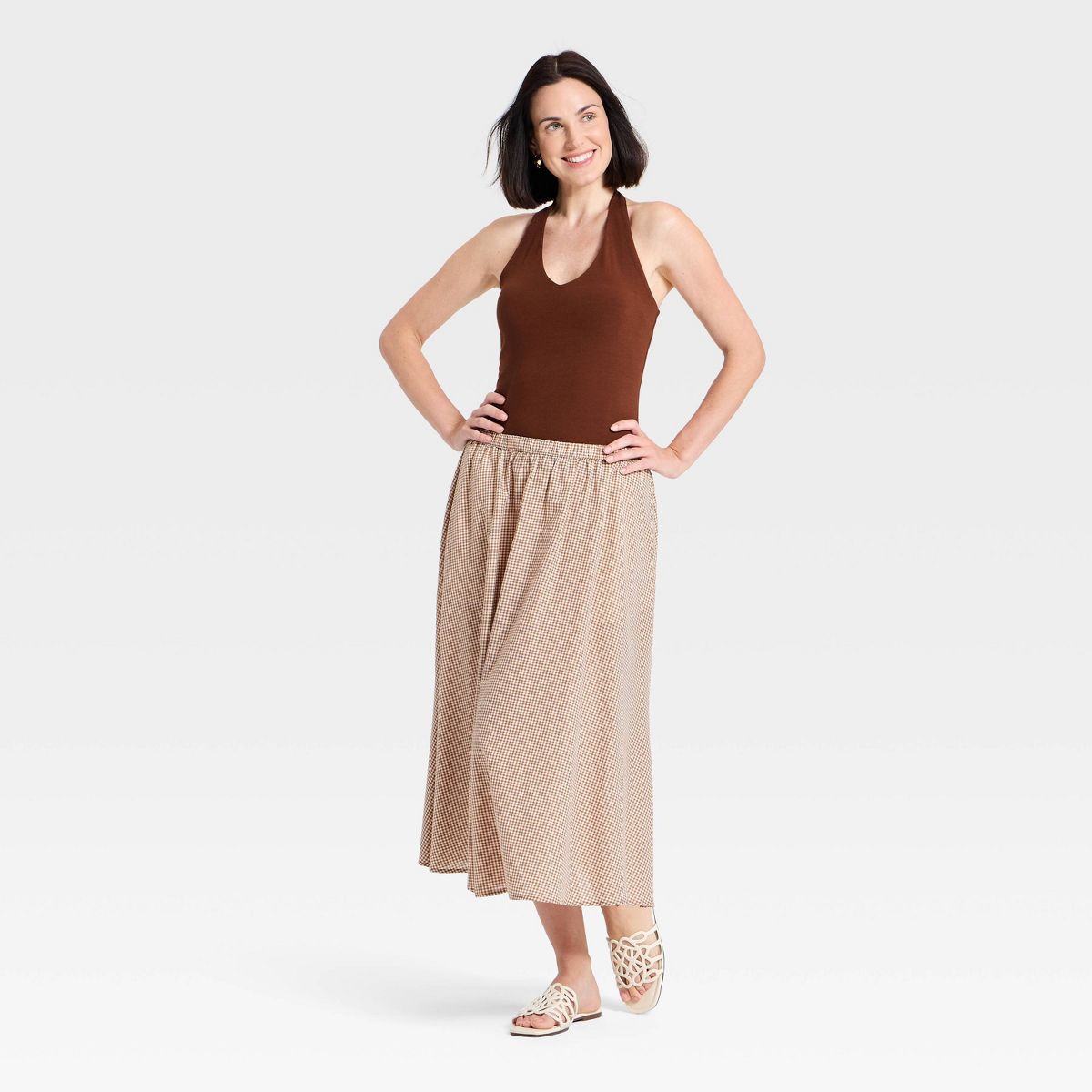 Women's Sculpt Halter Tank Top - A New Day™ - thumbnail 10