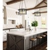 Cape Harbor 3-Light Pendant - Nautical Elegance with Water-Hammered Glass & Steel Frame - 4 of 4
