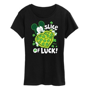 Women's - Disney - Slice Of Luck Short Sleeve Graphic T-Shirt - 1 of 4