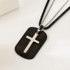 Matching Cross Necklace Set - Stainless Steel Couple/BFF Jewelry (Religious Gift) - 4 of 4