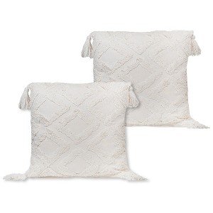 Sol Living Cotton Macrame Decorative Throw Pillows - 1 of 4