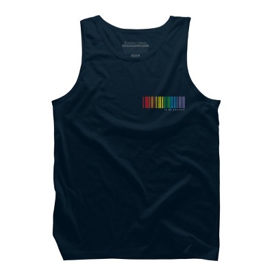 Adult Design By Humans Pride Rainbow Barcode To Be Yourself By mikmom Tank Top