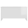 vidaXL Coffee Table High Gloss White 40.2"x21.9"x20.7" Engineered Wood - 4 of 4