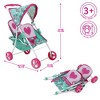 509 Crew: Mint Heart - Tandem Twin Doll Stroller, Pretend Play Toy, Kids 3+ - 2 of 4