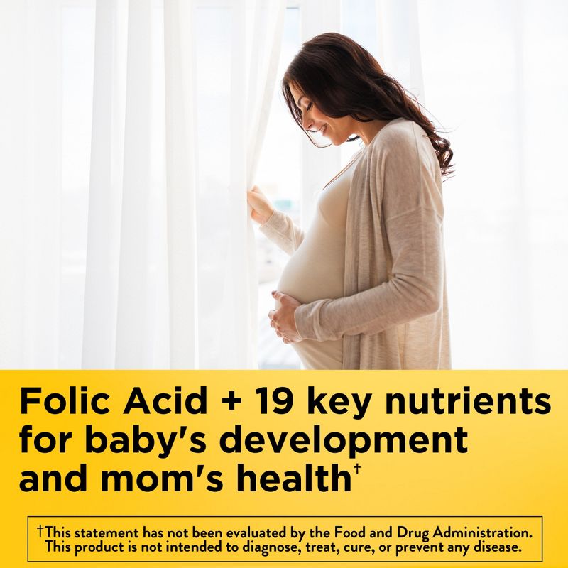Nature Made Prenatal with Folic Acid + DHA, Prenatal Vitamin and Mineral Supplement Softgels, 6 of 13