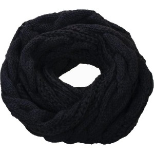 Zuppad Womens Thick Ribbed Knit Winter Infinity Circle Loop Scarf - 1 of 4