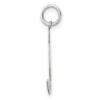 Black Bow Jewelry 14k White Gold, Jersey Collection, Medium Number 94 Pendant - 2 of 4