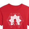 Women's - Frozen 2 - Elsa Snowflake Cropped Graphic T-Shirt - 2 of 4