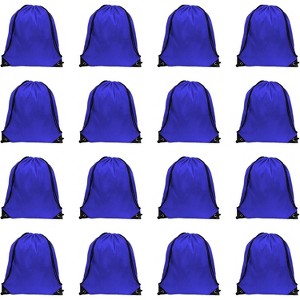 Waterproof Drawstring Backpack Bulk, Nylon Cinch Bags in 10 Colors for School, Gym, Sports - 1 of 4