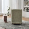 CAVINAS 25.2 "Wide Modern Chenille Swivel Accent Chair, Upholstered Lounge Chair with Metal Base and Pillow - 4 of 4