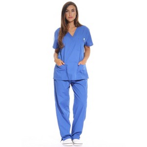Just Love Scrub Set - 6 Pocket Medical Uniform - (V-Neck with Cargo Pant Nurse Set) - 1 of 3