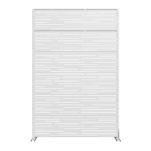 Lirago 72 in Outdoor Privacy Panel Galvanized Metal Fence - 1 of 4