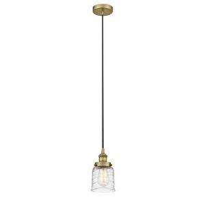 Bell - 1 Light Cord Hung Mini Pendant In Modern Style-9.5 Inches Tall and 5 Inches Wide - 1 of 1