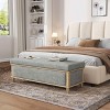 VYNXARIA GRAY STORAGE OTTOMAN - 4 of 4